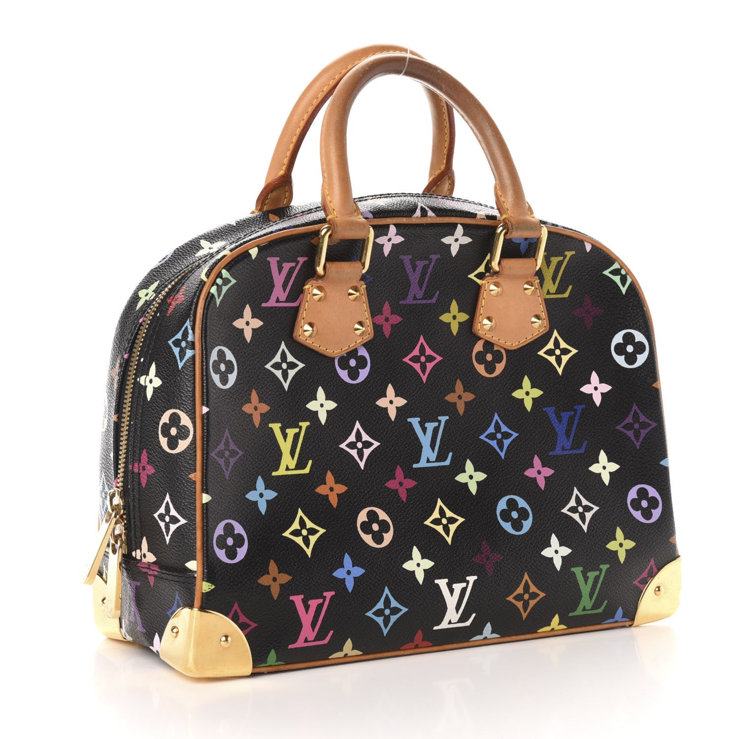 Louis Vuitton Monogram Multicolor Trouville Black 3 of 9