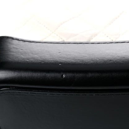 Chanel Aged Calfskin Quilted Small Gabrielle Hobo Black White 15 of 15
