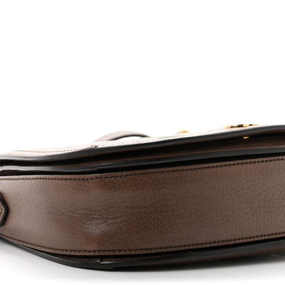 Gucci GG Supreme Monogram Web Small Ophidia Flap Messenger Bag Brown 8 of 9