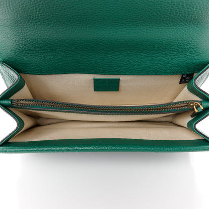 Gucci Pebbled Calfskin Small Dionysus Shoulder Bag Emerald 5 of 12