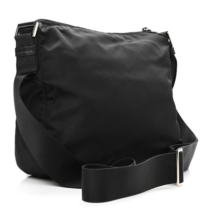 Prada Nylon Vela Flat Messenger Bag Black 3 of 11
