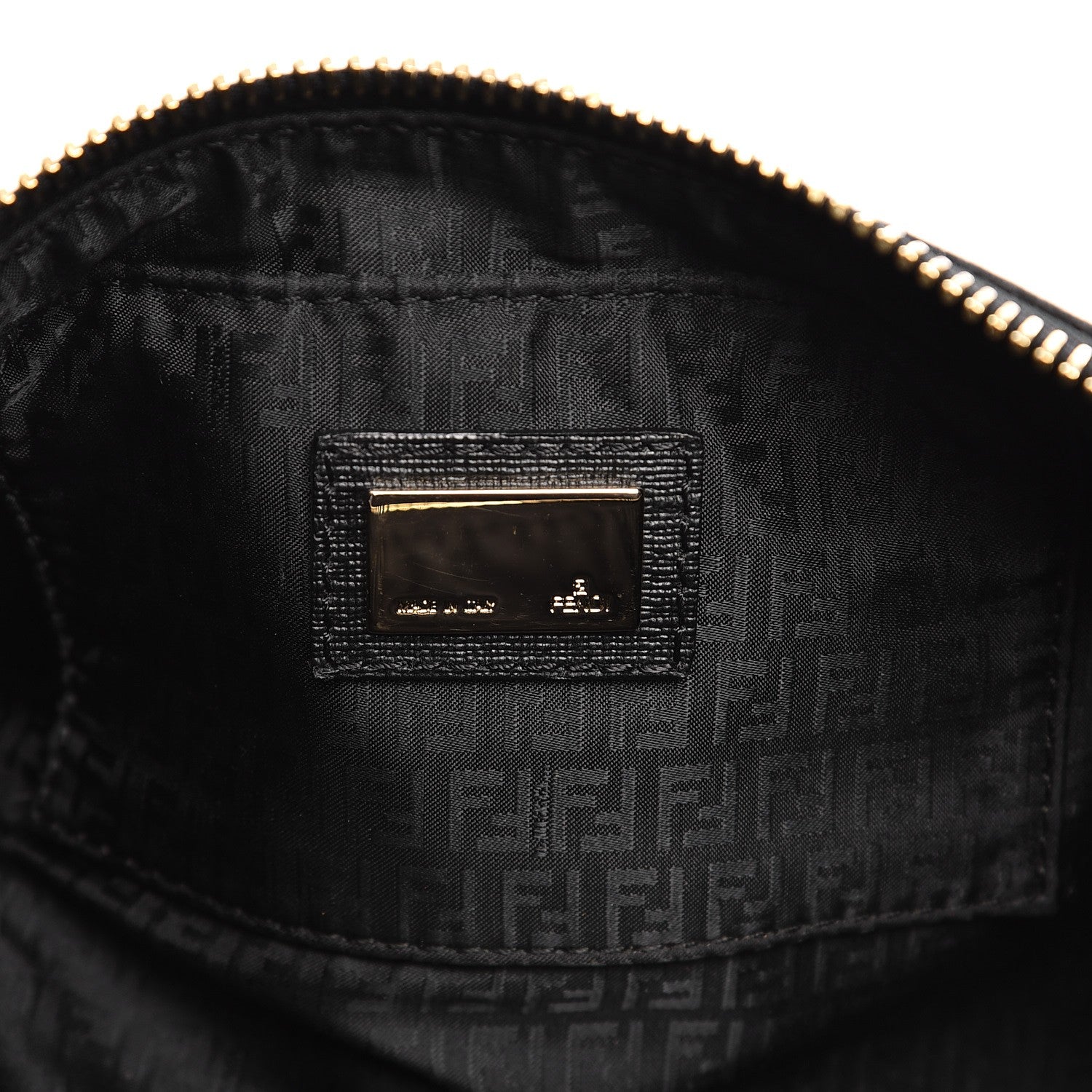 Fendi Zucca Spalmati Pochette Black 6 of 7