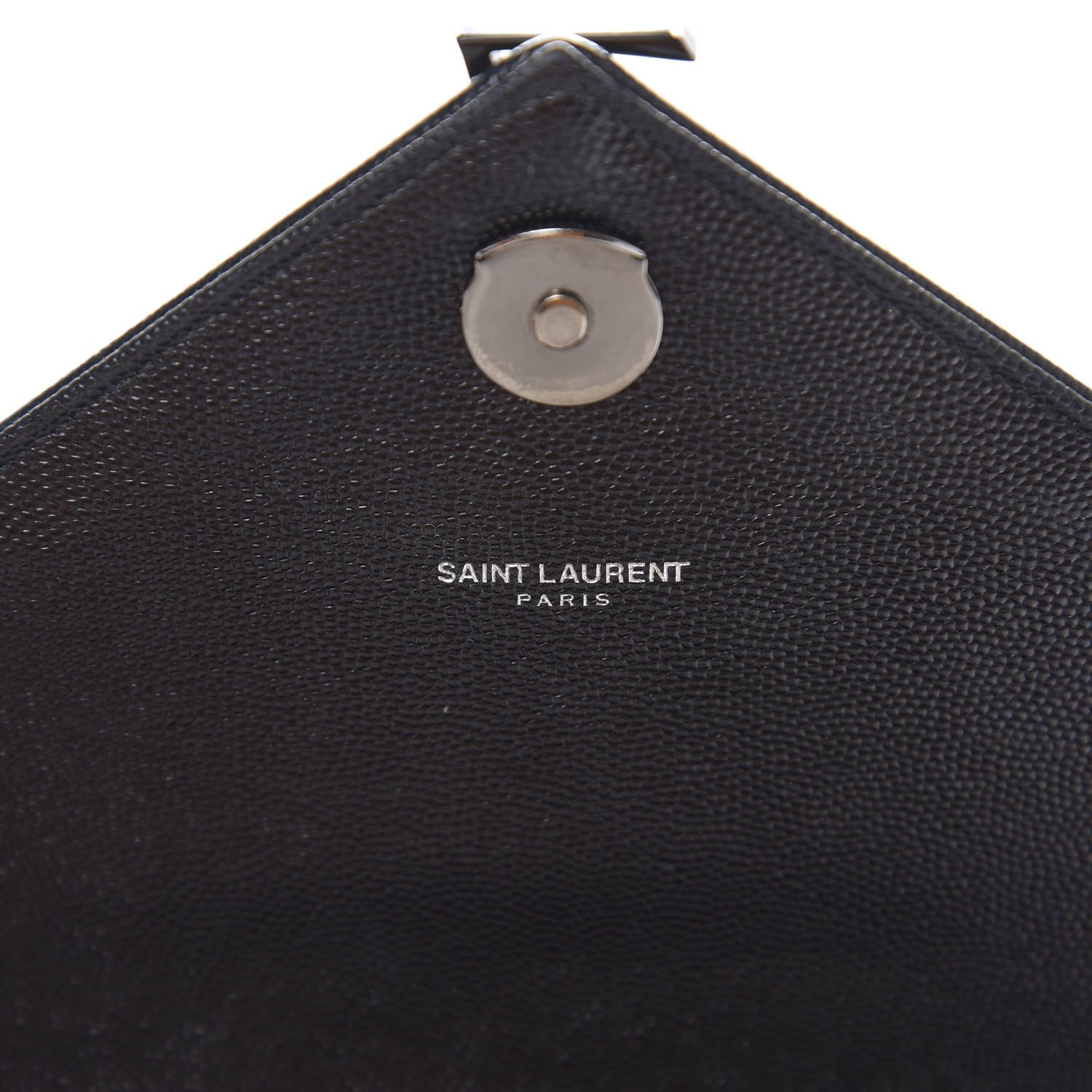 Saint Laurent Grain De Poudre Textured Mixed Matelasse Triquilt Medium Monogram Satchel Black 7 of 9