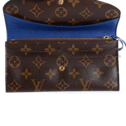 Louis Vuitton Monogram Emilie Wallet Blue 8 of 8