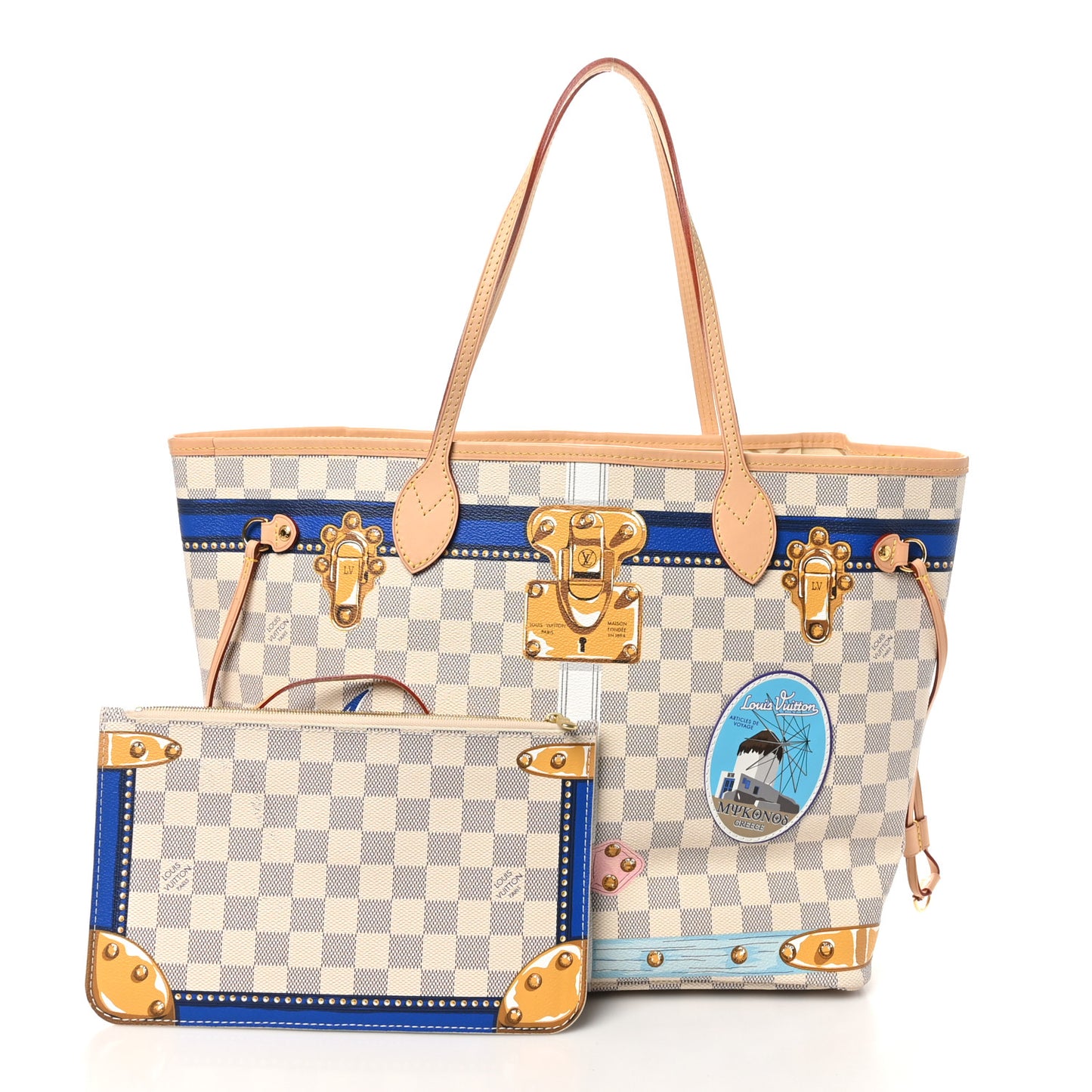 Damier Azur Summer Trunks Mykonos Neo Neverfull MM