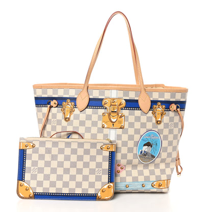 Louis Vuitton Damier Azur Summer Trunks Mykonos Neo Neverfull MM 2 of 11
