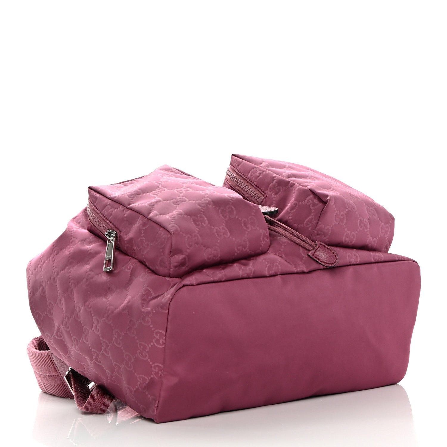 Gucci Nylon Monogram Small Single Buckle Backpack Pink 4 of 10