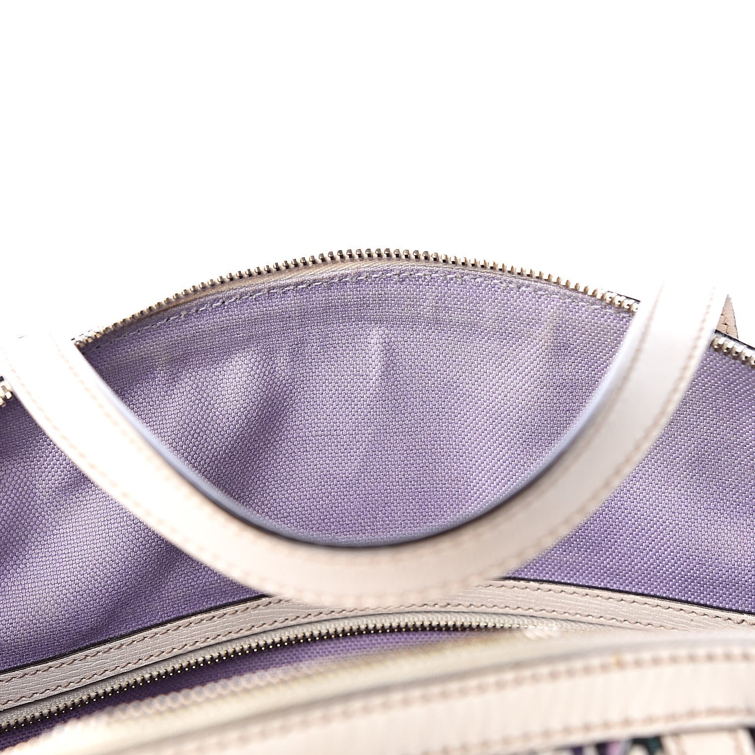 Gucci Canvas Flora Infinity Medium Nice Top Handle Dome Bag White 8 of 13