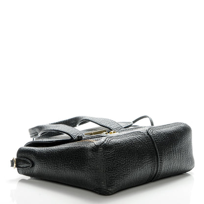 3.1 Phillip Lim 3.1 Textured Calfskin Mini Pashli Satchel Black 4 of 7