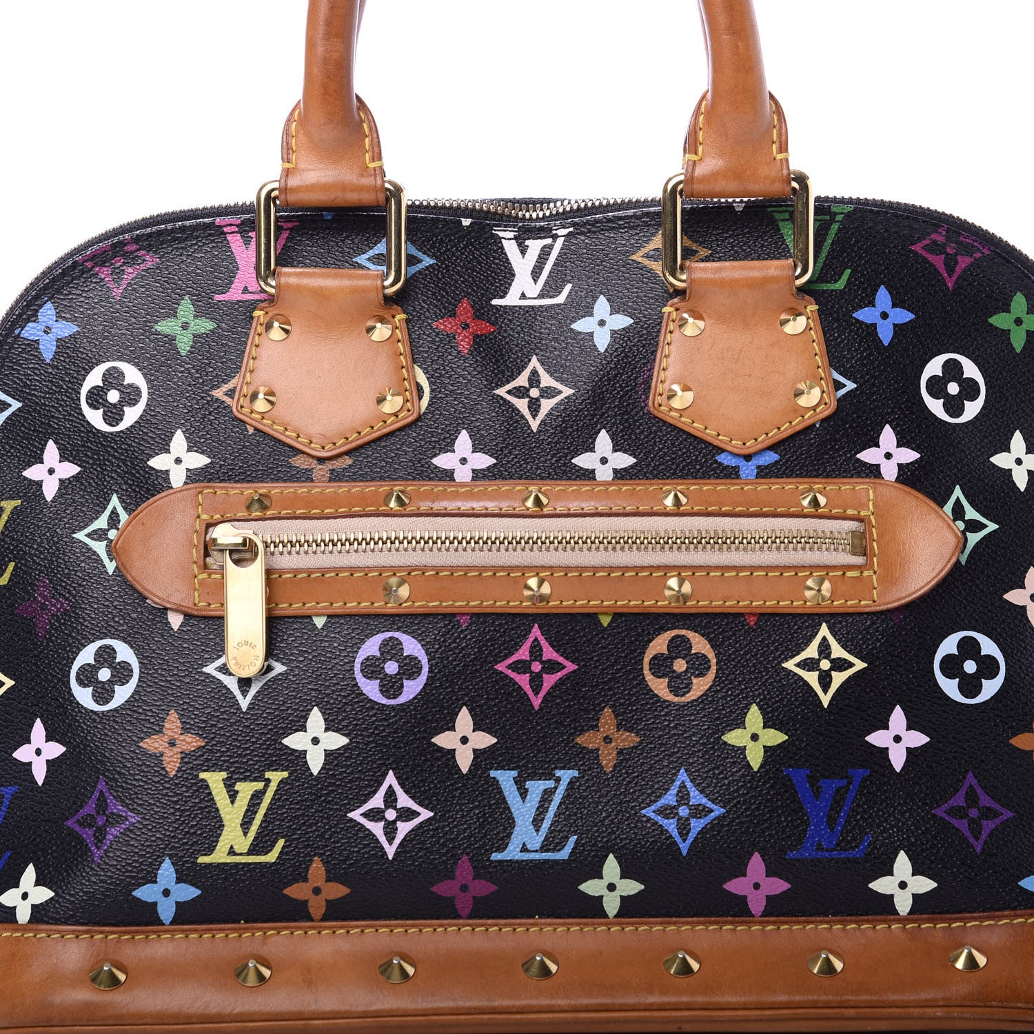Louis Vuitton Monogram Multicolor Alma Black 10 of 13