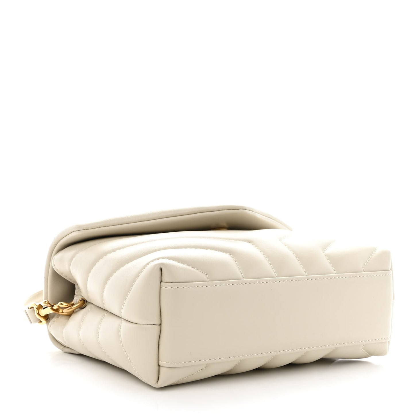 Calfskin Y Quilted Monogram Toy Loulou Crossbody Bag Crema Soft