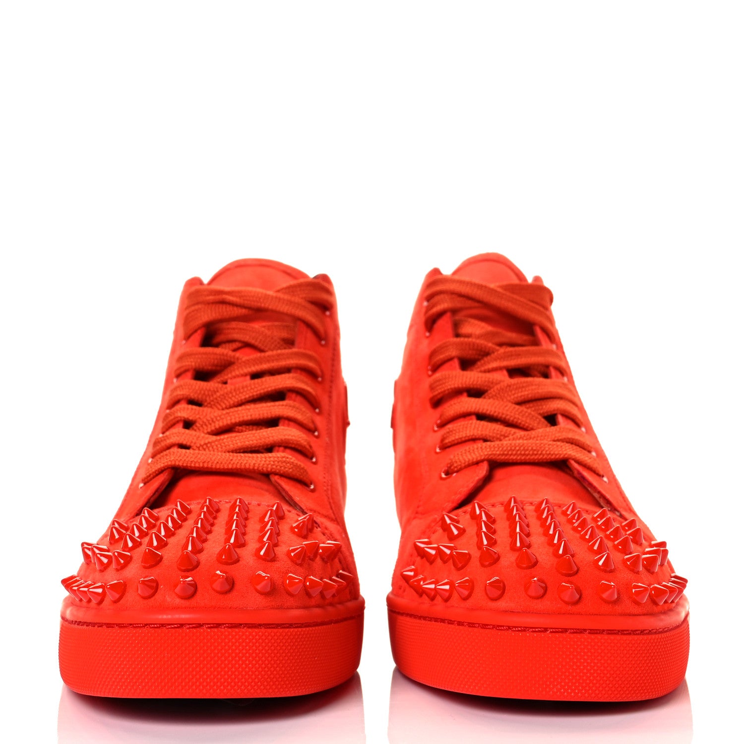 Christian Louboutin Suede Mens Louis Spikes Flat Sneakers 42.5 Capucine 4 of 30