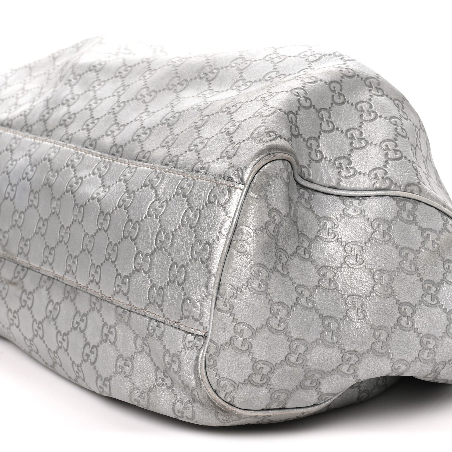 Gucci Guccissima Large Sukey Tote Silver 10 of 13