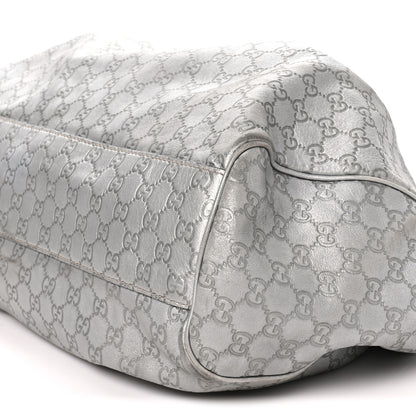 Gucci Guccissima Large Sukey Tote Silver 10 of 13