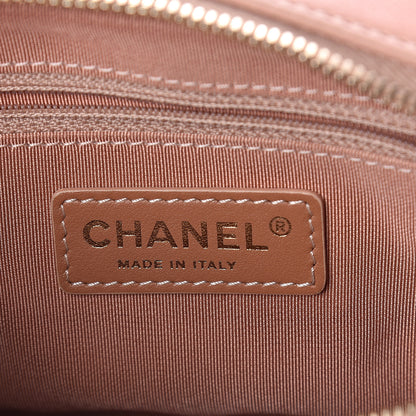 Chanel Calfskin Quilted CC Small Vanity Case Dark Beige 5 of 8