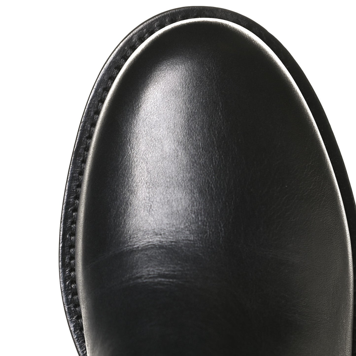 Calfskin Crackled Lambskin Rockstud Spike 20mm Biker Boots 38.5 Black