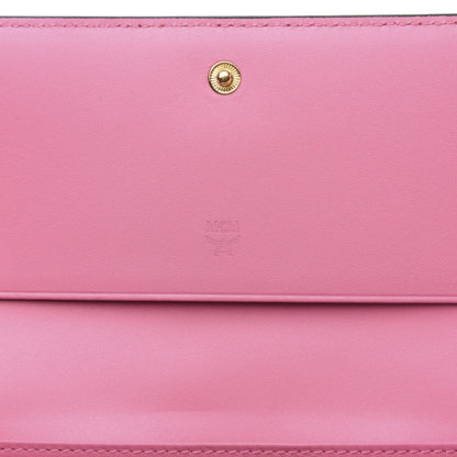MCM Grained Calfskin Mina Long Wallet Black 6 of 9