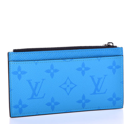 Louis Vuitton Taigarama Coin Card Holder Blue Lagoon 2 of 7