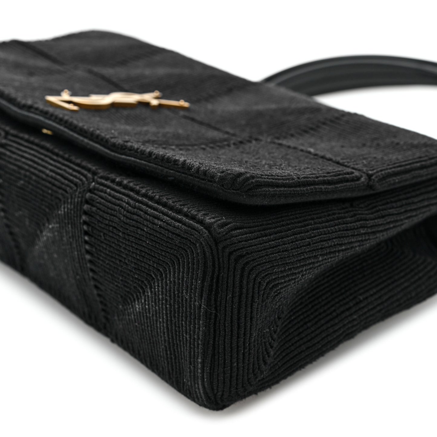 Quilted Satin Monogram Medium Jamie Black