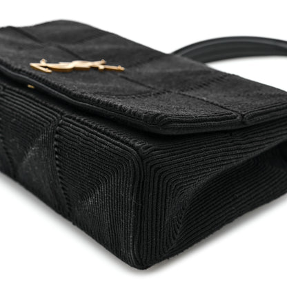 Saint Laurent Quilted Satin Monogram Medium Jamie Black 10 of 10