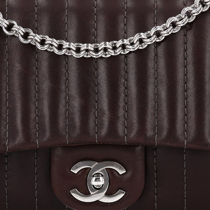 Chanel Lambskin Vertical Quilted Medium Single Flap Brown 8 of 10