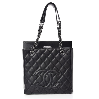 Chanel Caviar Quilted Petit Shopping Tote PST Black 11 of 11