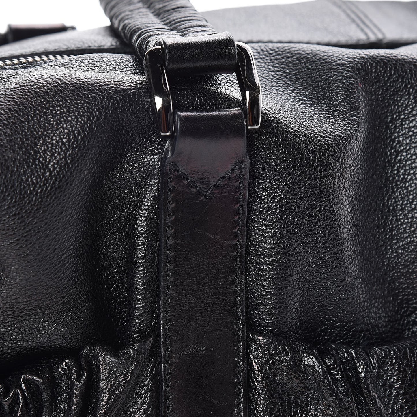 Grainy Calfskin Tote Black