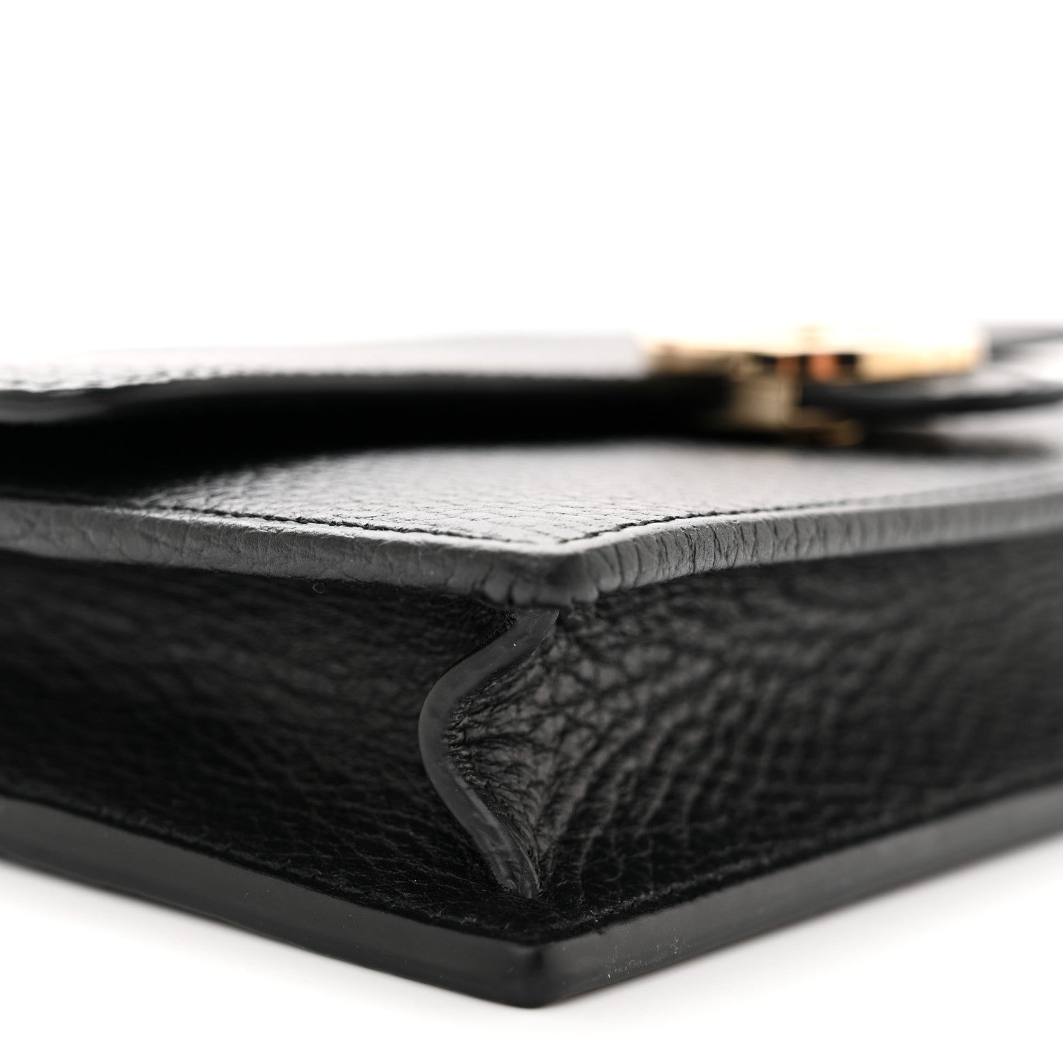 Gucci Dollar Calfskin Interlocking G Chain Wallet Black 8 of 9