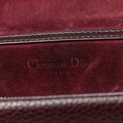 Christian Dior Grained Calfskin D-Bee Crossbody Burgundy 11 of 16