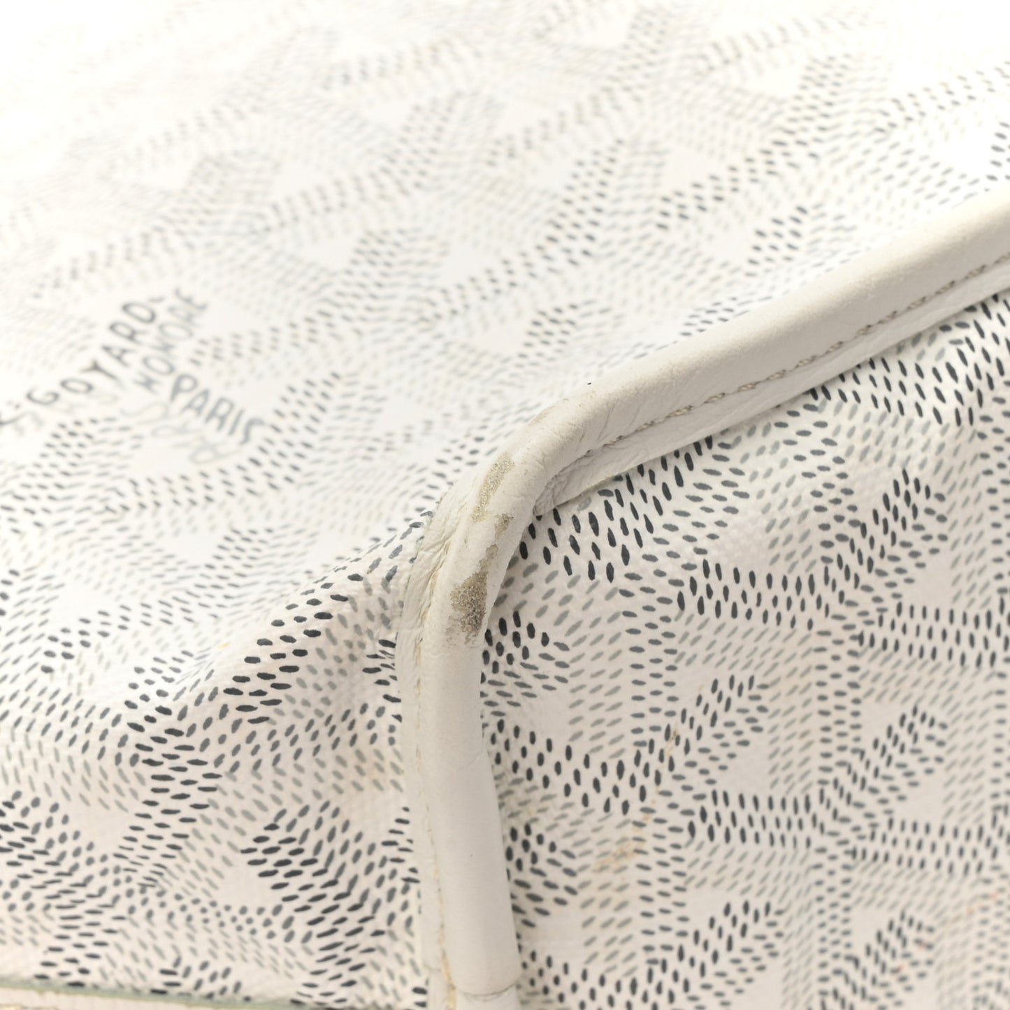 Goyardine Reversible Mini Anjou White