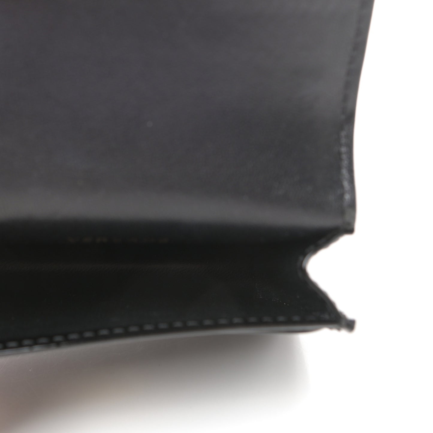 Patent Palazzo Medusa Card Holder With Chain Black