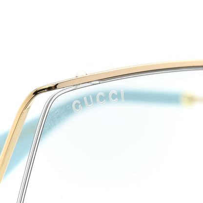 Gucci Metal Sunglasses GG0817S Gold 7 of 9