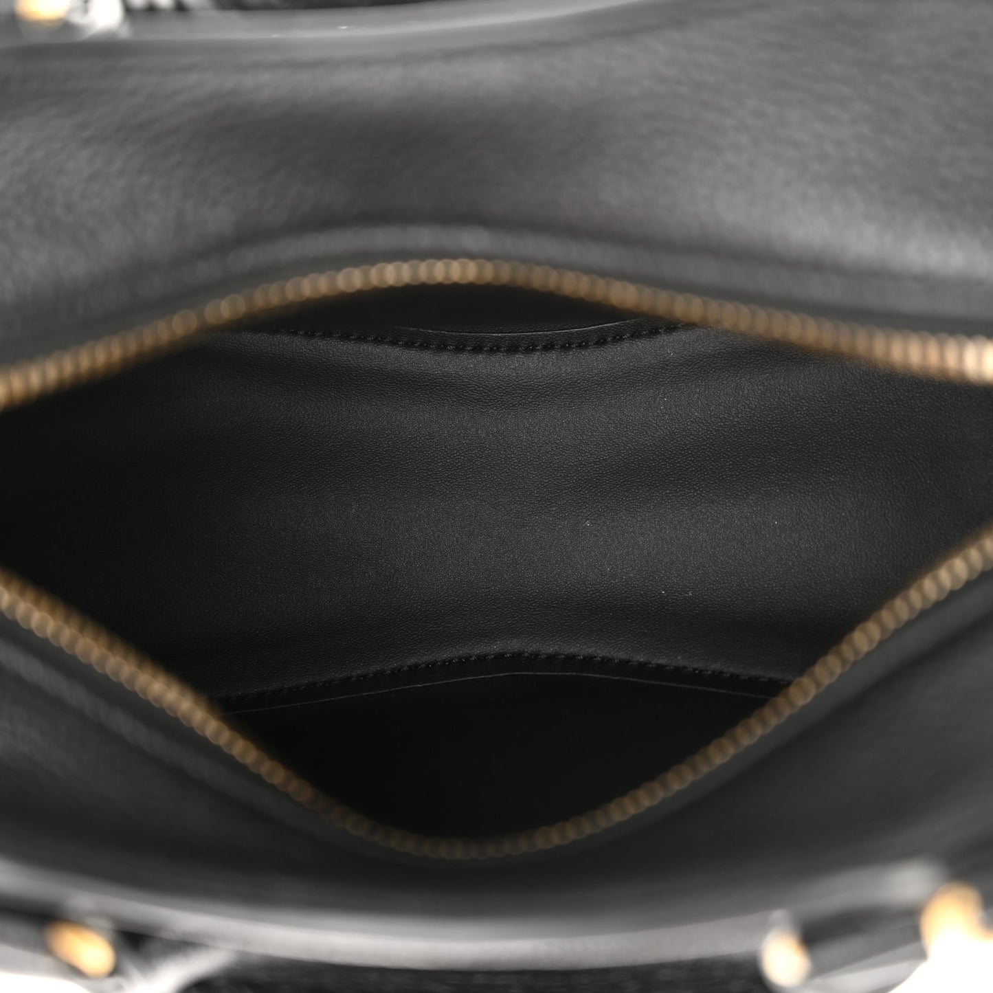 Grained Calfskin Neo Classic Gold Hardware Mini City Black