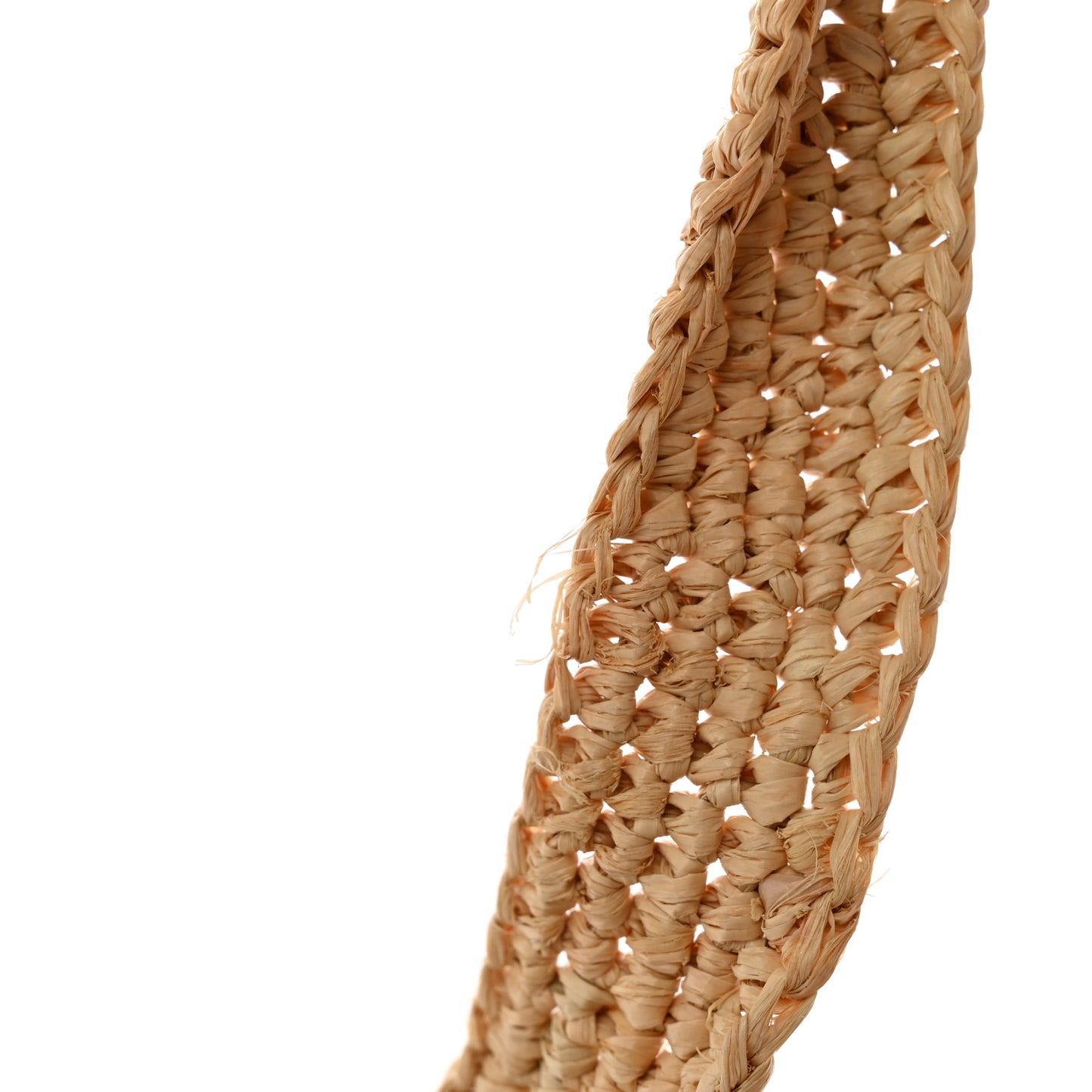 Raffia Mini Slit Tote Bag Natural Tan