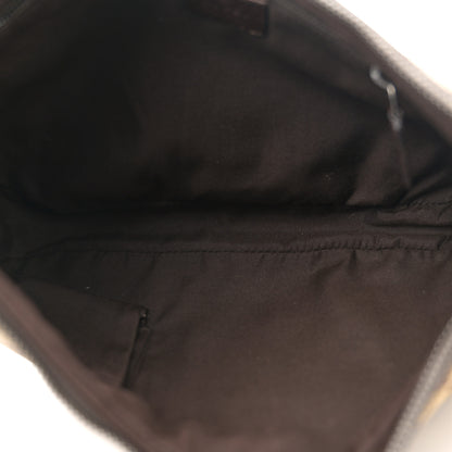 Gucci Monogram Web Medium Half Moon Hobo Dark Brown 5 of 10