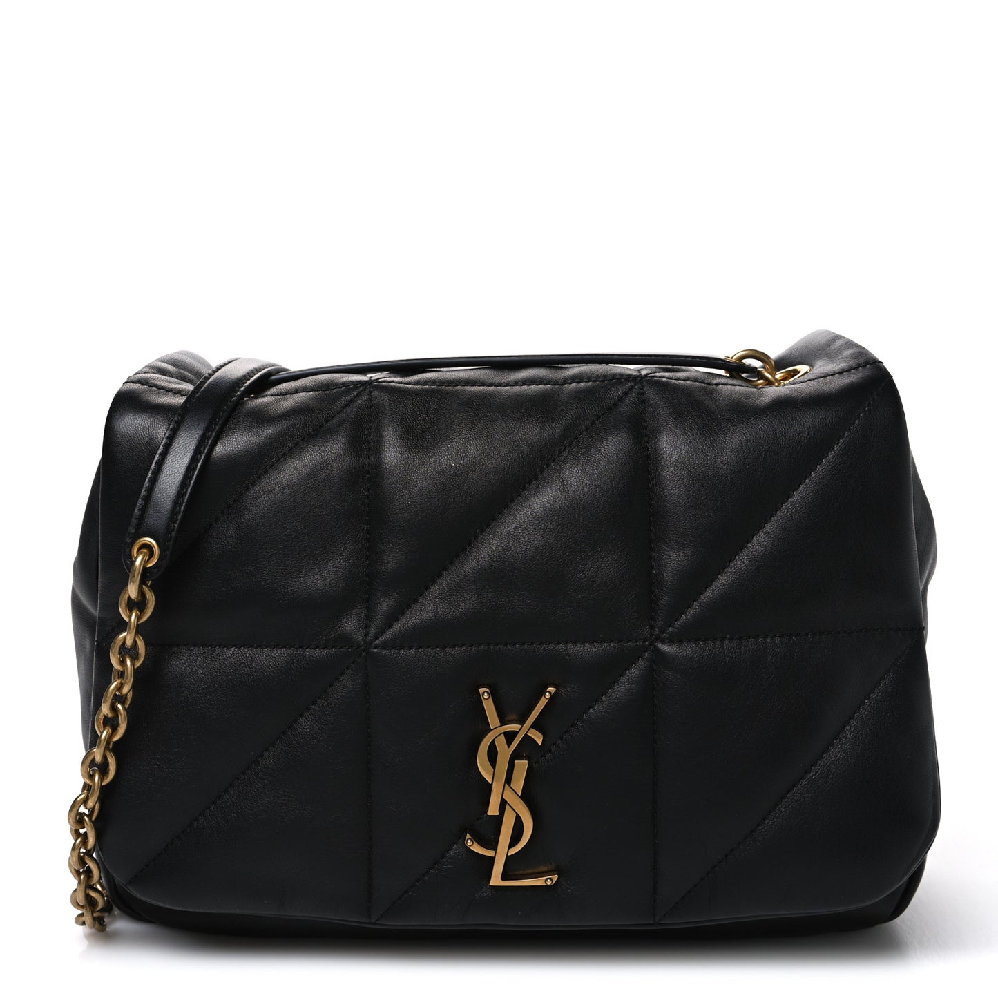 Lambskin Matelasse Monogram Medium Jamie 4.3 Black