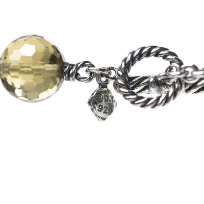 David Yurman Sterling Silver Citrine Smoky Quartz Prasiolite Bijoux Necklace 4 of 4