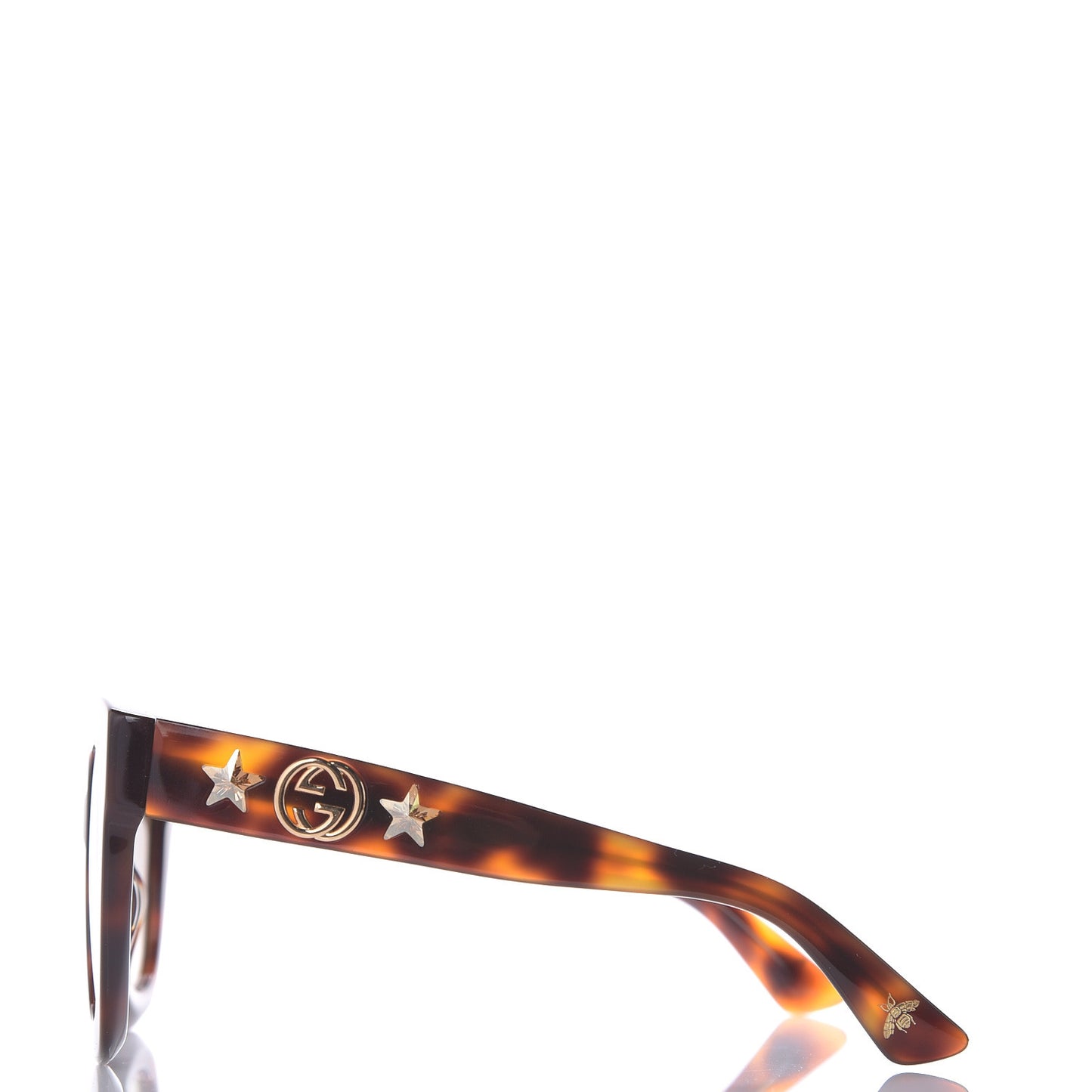 Round Frame Star Sunglasses GG0208S Tortoise