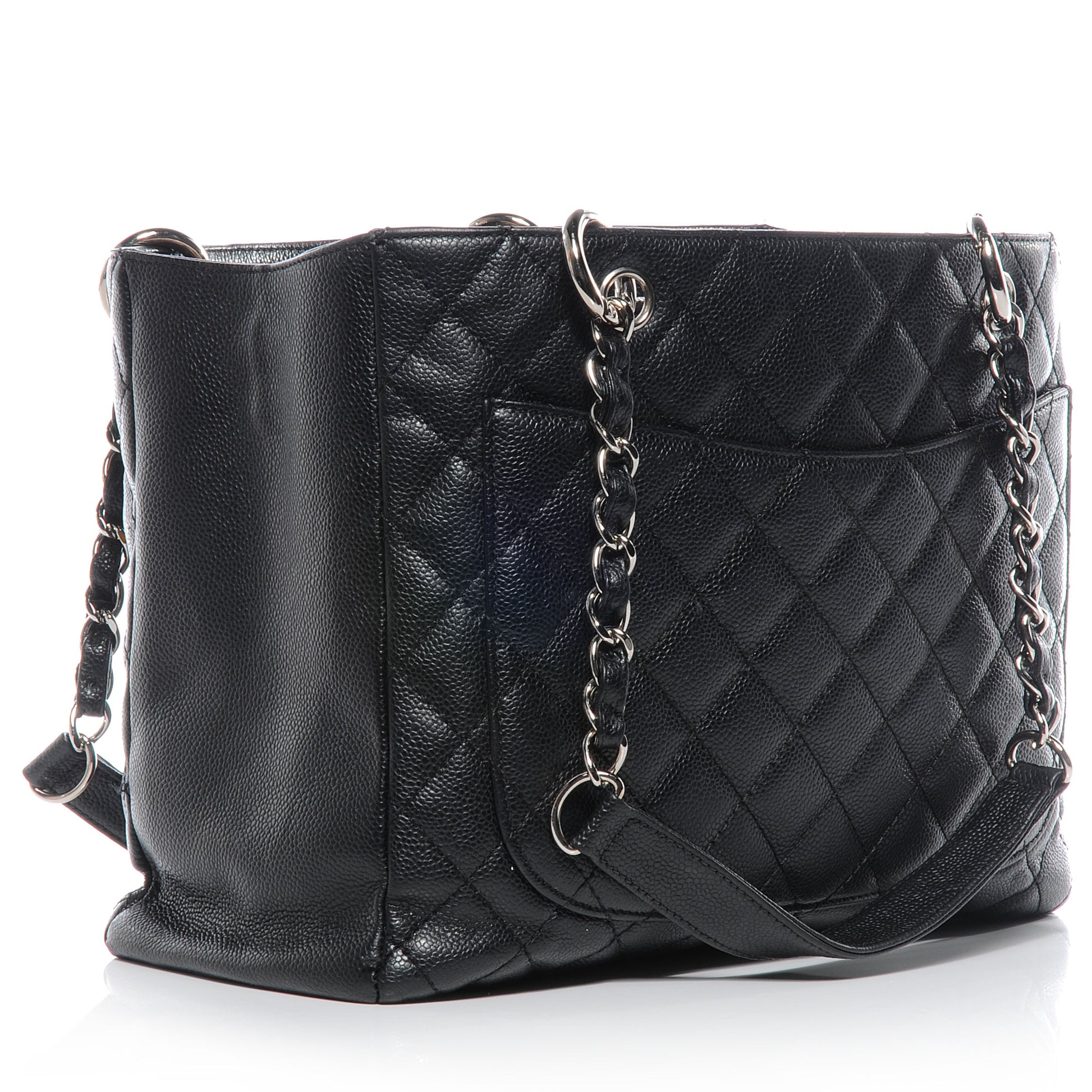 Chanel Caviar Grand Shopping Tote GST Black 3 of 7