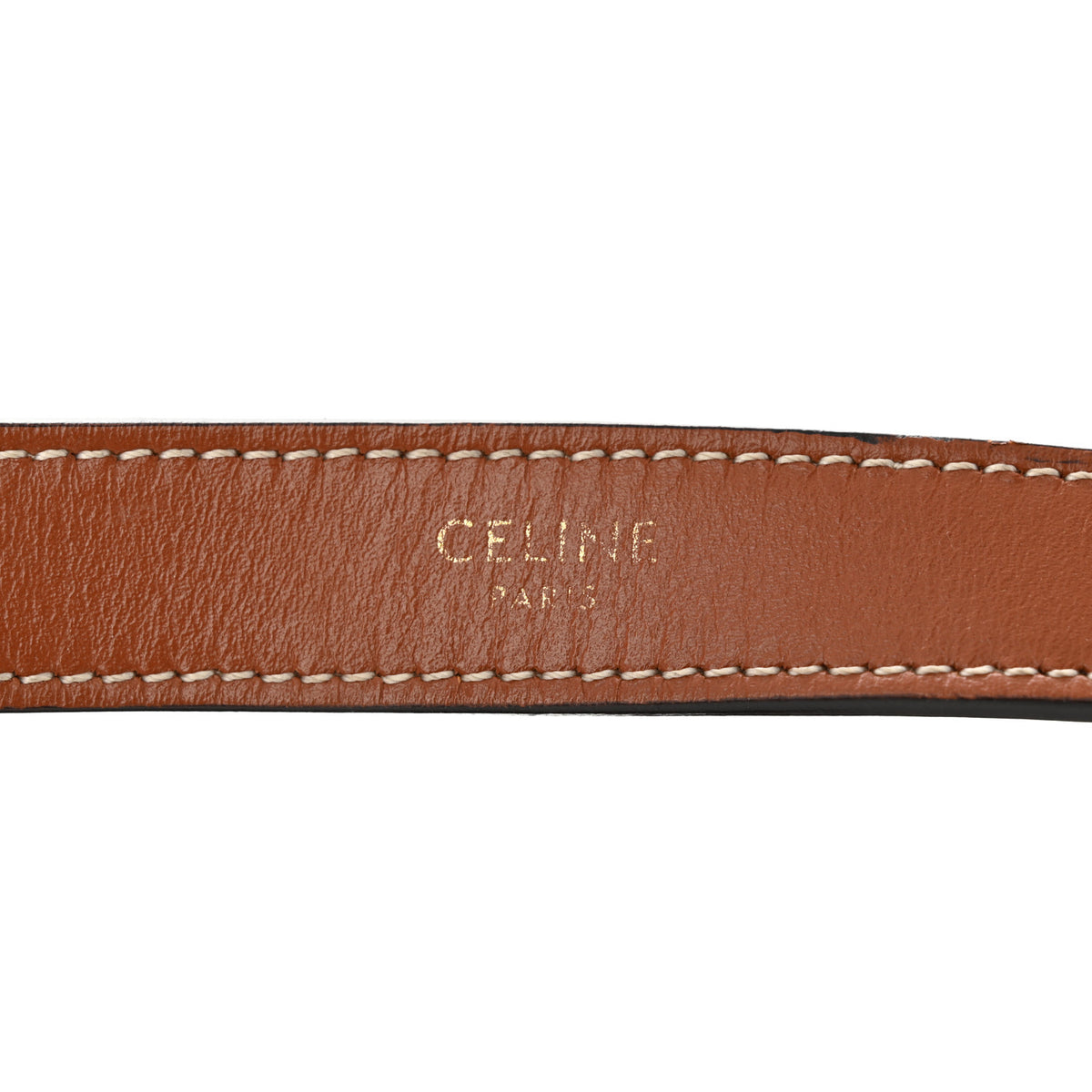 Triomphe Canvas Calfskin Ava Shoulder Bag Tan