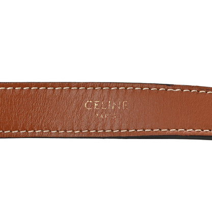 Celine Triomphe Canvas Calfskin Ava Shoulder Bag Tan 6 of 11