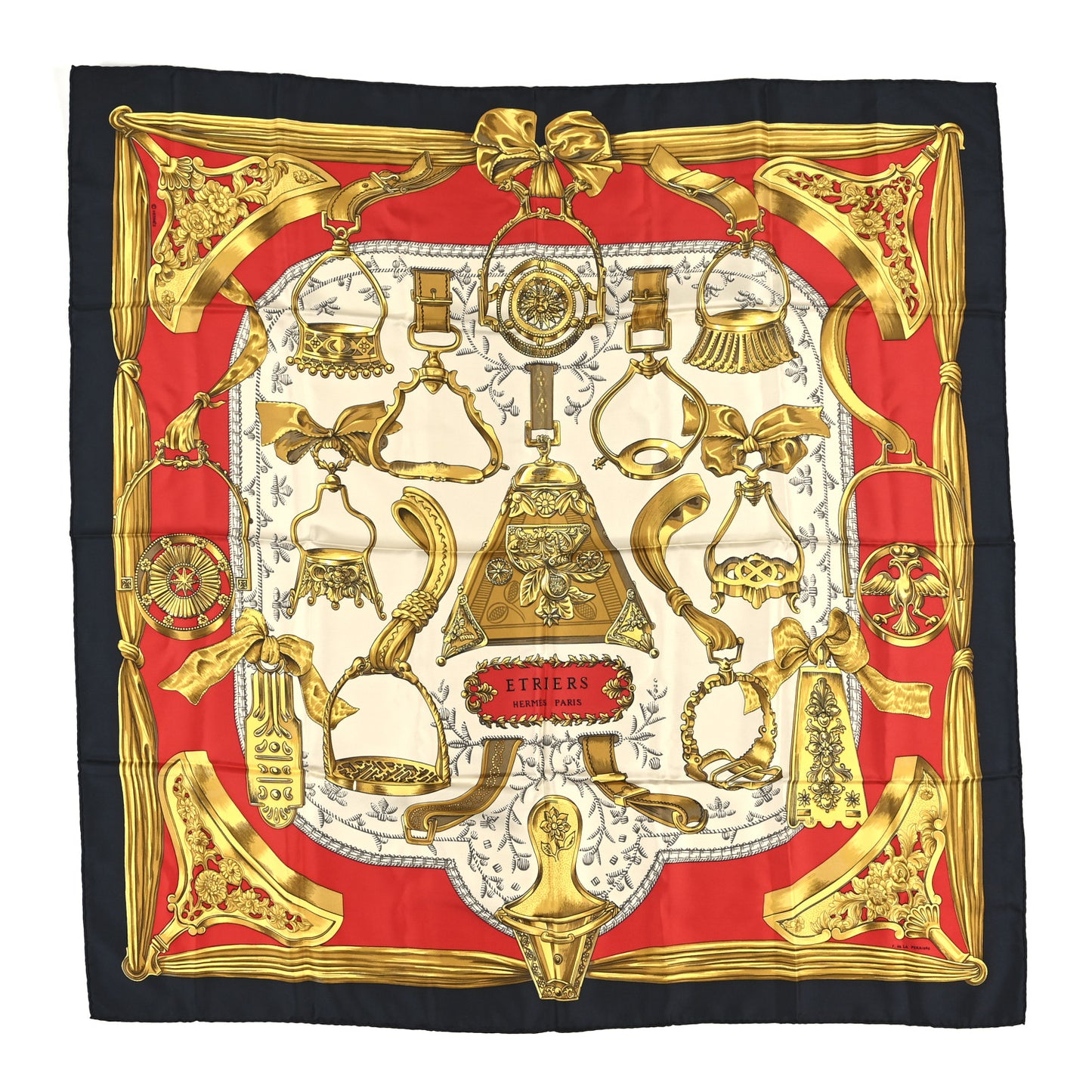 Silk Etriers Scarf 90