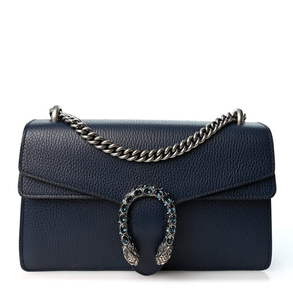 Gucci Dollar Calfskin Crystal Small Dionysus Shoulder Bag Blue Agata Montana Sapphire 1 of 11