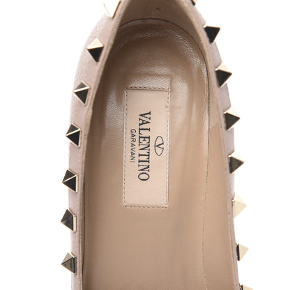 Valentino Garavani Pebbled Calfskin Rockstud 85mm Pumps 36 Poudre 6 of 10