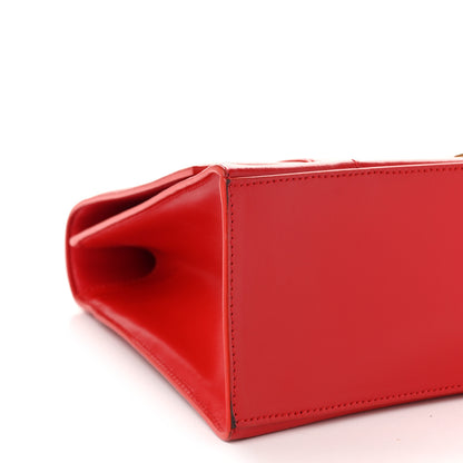 Balenciaga Shiny Box Calfskin Medium Hourglass Top Handle Bag Bright Red 8 of 11