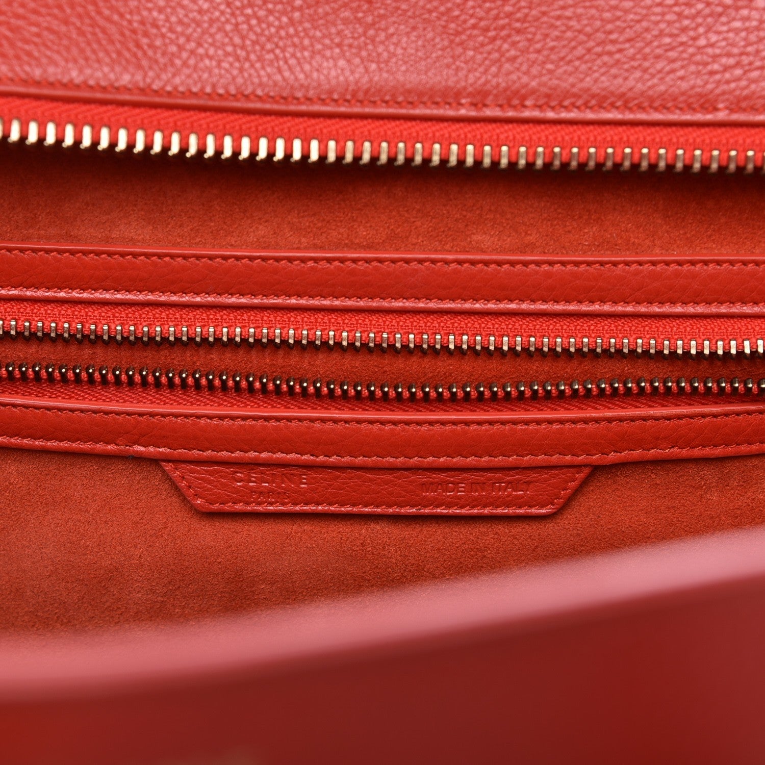 Celine Baby Calfskin Mini Luggage Red 6 of 7