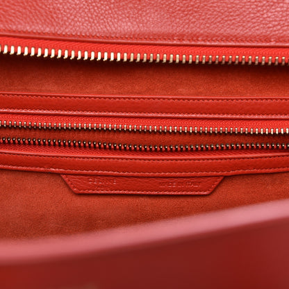 Celine Baby Calfskin Mini Luggage Red 6 of 7