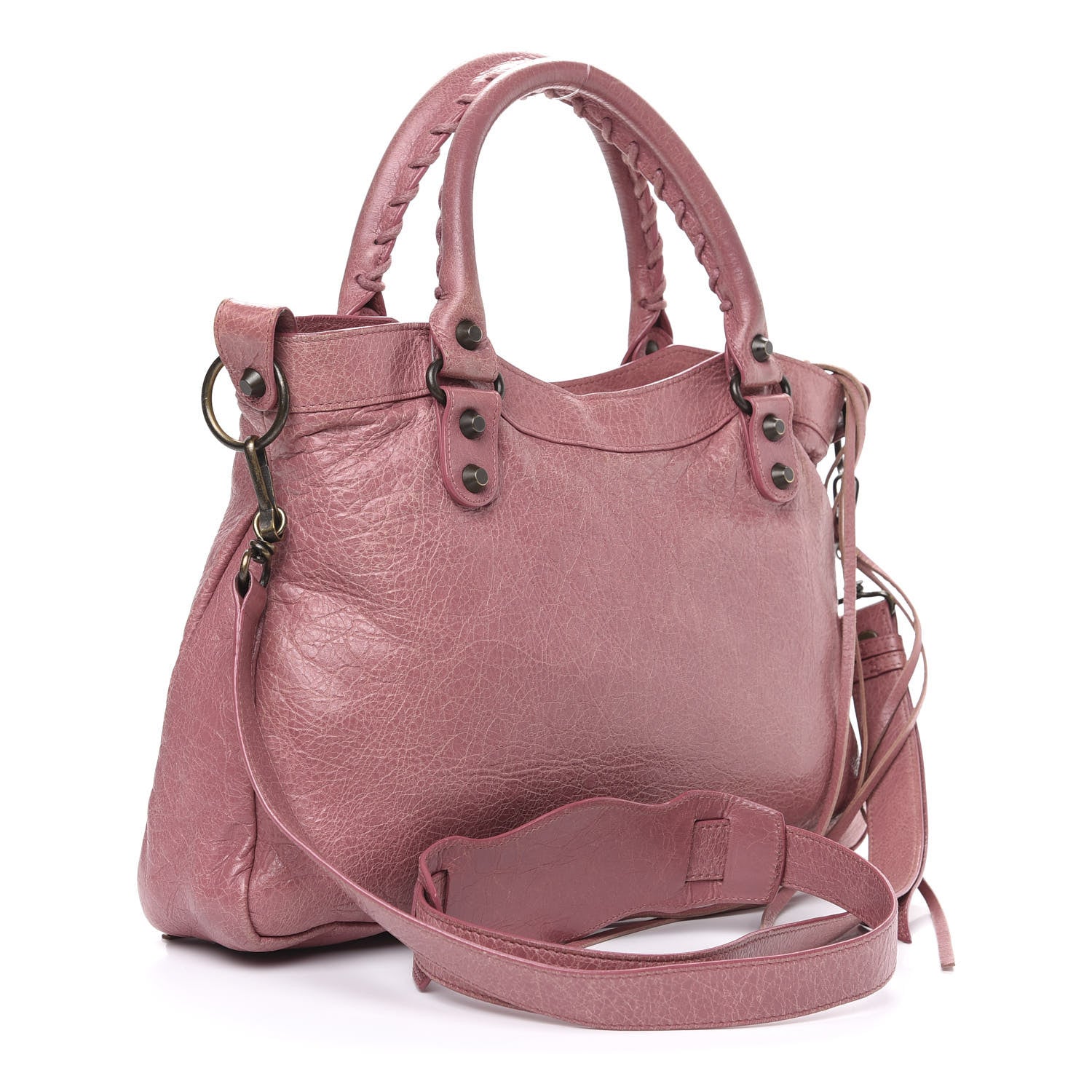 Balenciaga Agneau Classic Hardware Town Rose Bruyere 2 of 10