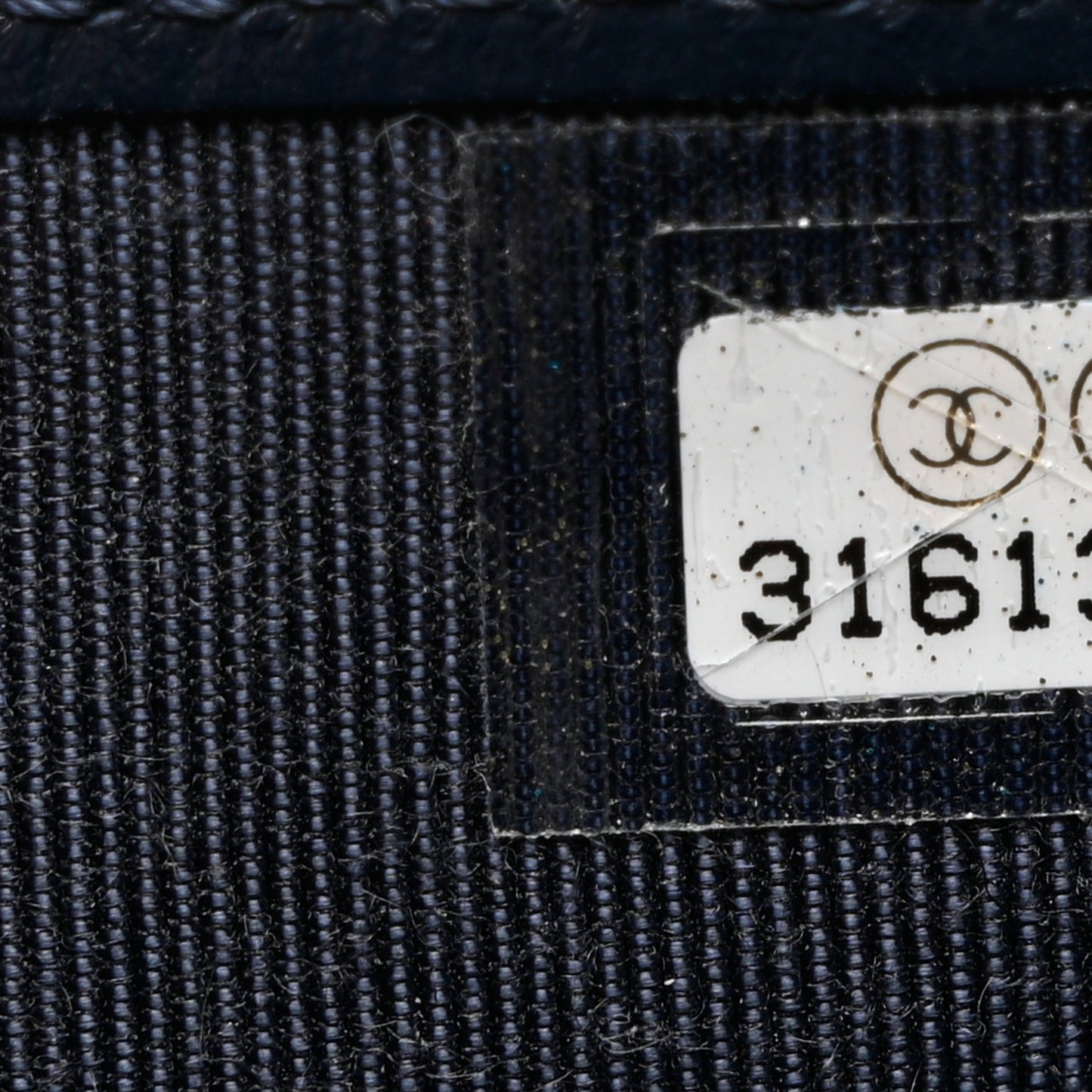 Caviar Quilted Compact Flap Wallet Navy