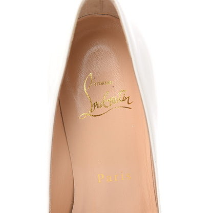 Christian Louboutin Patent Fetish Peep 130 Pumps 36 White 6 of 8